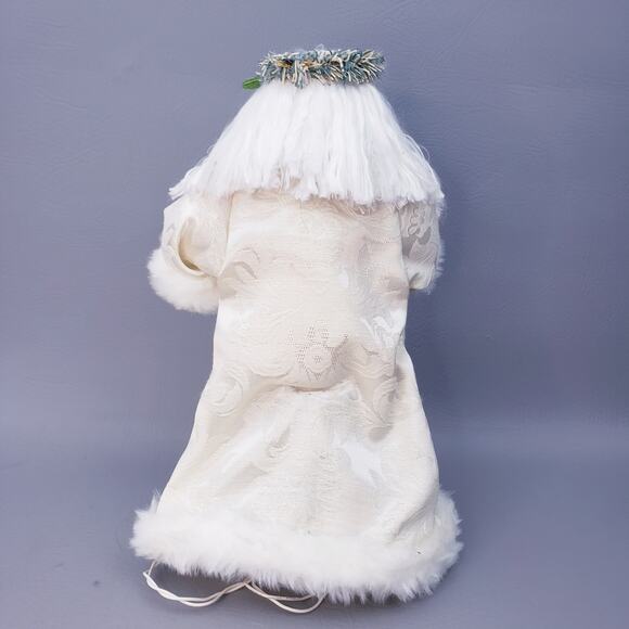 Vintage Midwest Importers Santa Tree Topper Light Up Wreath Christmas Decor 12" - Picture 6 of 15